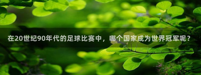 足球世界杯时间：在20世纪90年代的足球比赛中，哪个国家成为世界冠军呢？